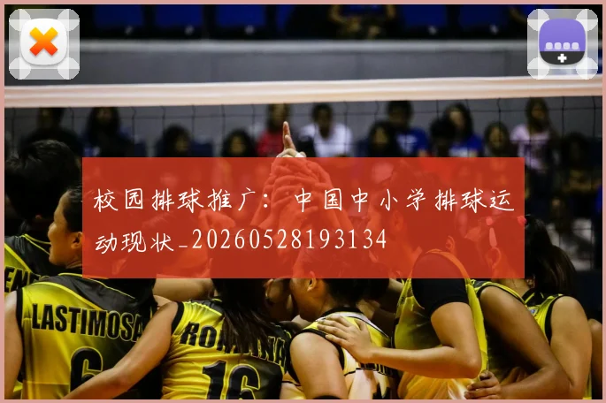 校园排球推广：中国中小学排球运动现状_20260528193134